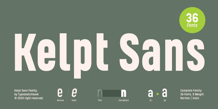 Пример шрифта Kelpt Sans B2 #1